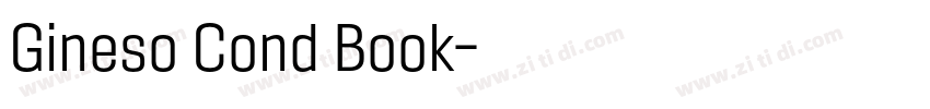Gineso Cond Book字体转换